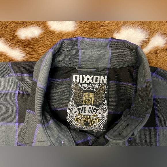 Dixxon The Gift Flannel Sz Large Outdoor Work Biker Grunge Skater - Picture 2 of 6